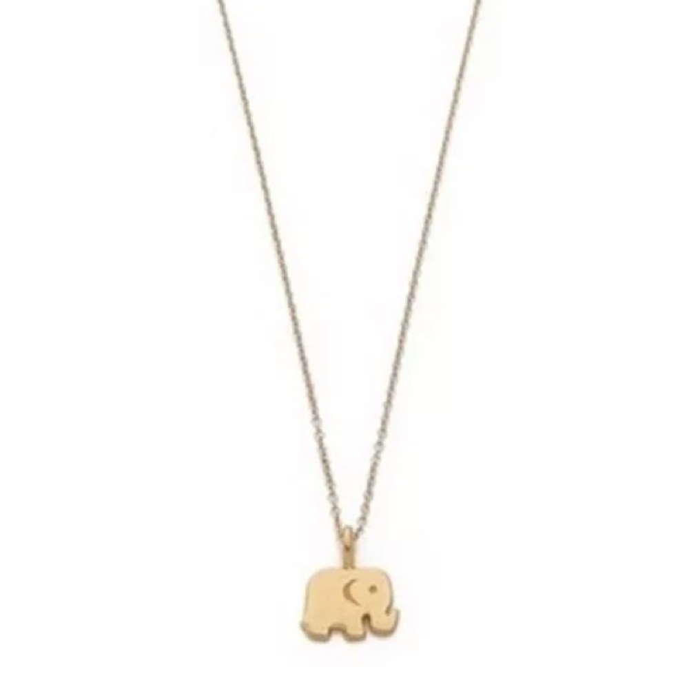 Elephant Good Luck Gold Toned Necklace - Picture 4 of 8